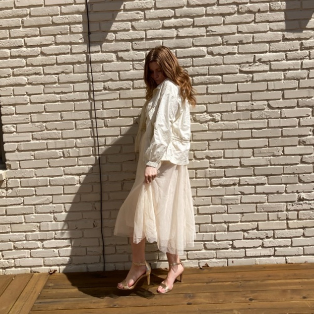 Cream tulle H&M skirt